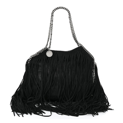 Stella McCartney Eco Suede Fringe Falabella Tote Black 1 of 10