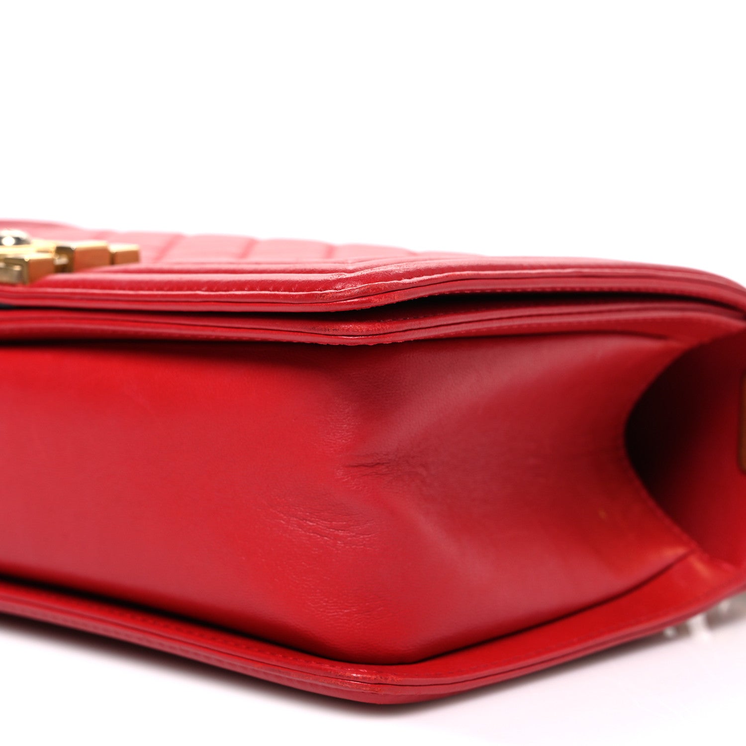 Chanel Lambskin Quilted Medium Boy Flap Red 10 of 10