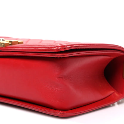 Chanel Lambskin Quilted Medium Boy Flap Red 10 of 10