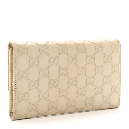 Gucci Guccissima Continental Flap Wallet Off White 2 of 12