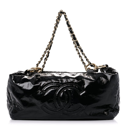 Chanel Patent Quilted CC Tote Black 1 of 13
