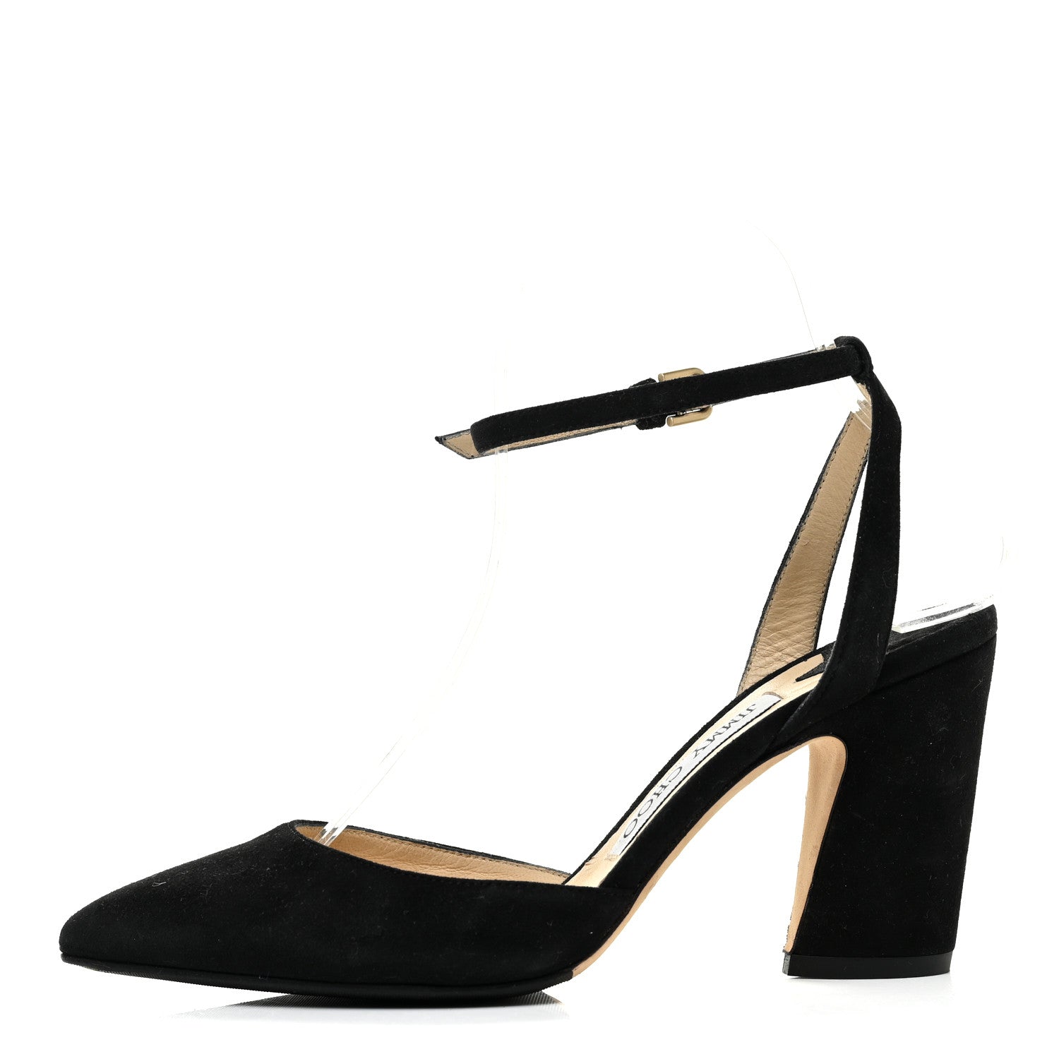 Jimmy Choo Suede Kambree 85 Pumps 35.5 Black 1 of 8