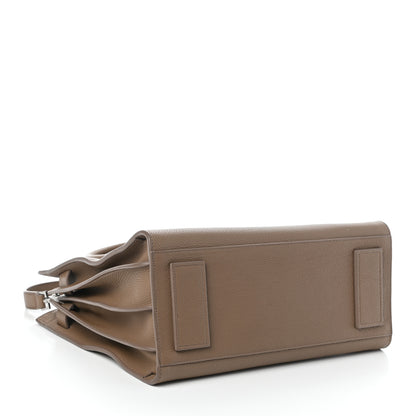 Saint Laurent Grained Calfskin Small Supple Sac De Jour Taupe 4 of 9
