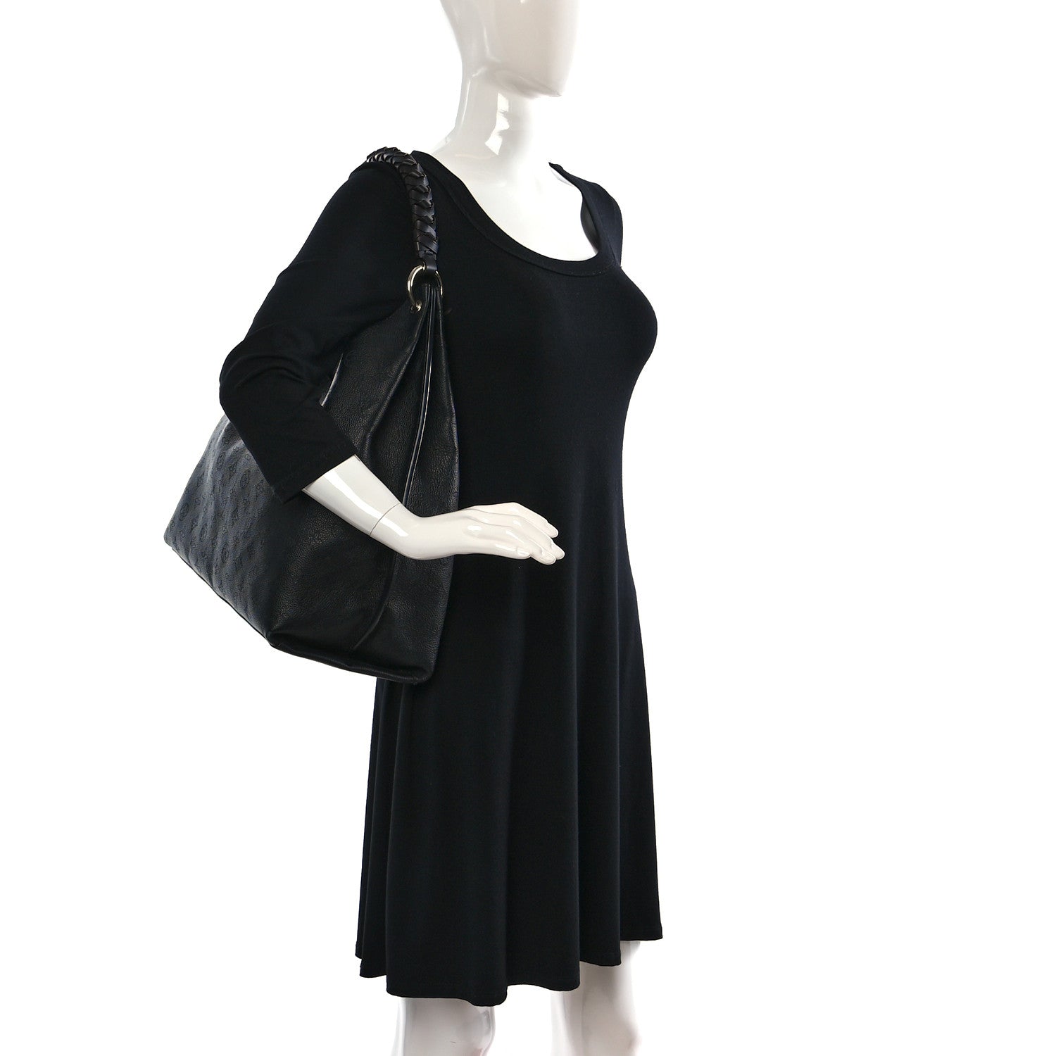 Louis Vuitton Mahina Carmel Hobo Black 2 of 11