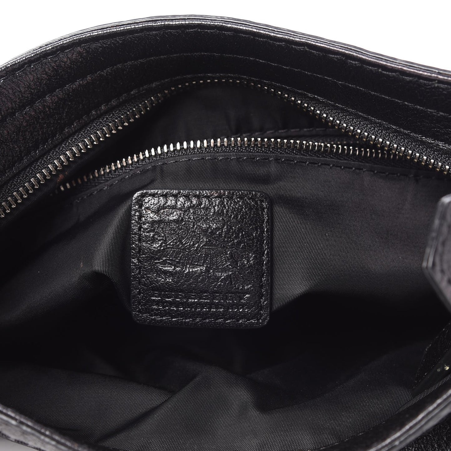 Nylon Check Crossbody Bag Black