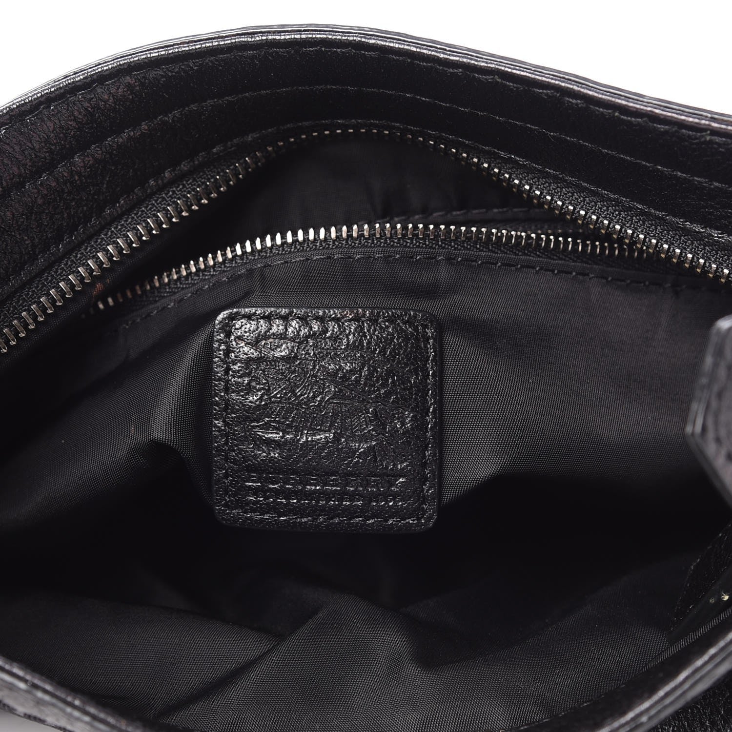 Burberry Nylon Check Crossbody Bag Black 6 of 9