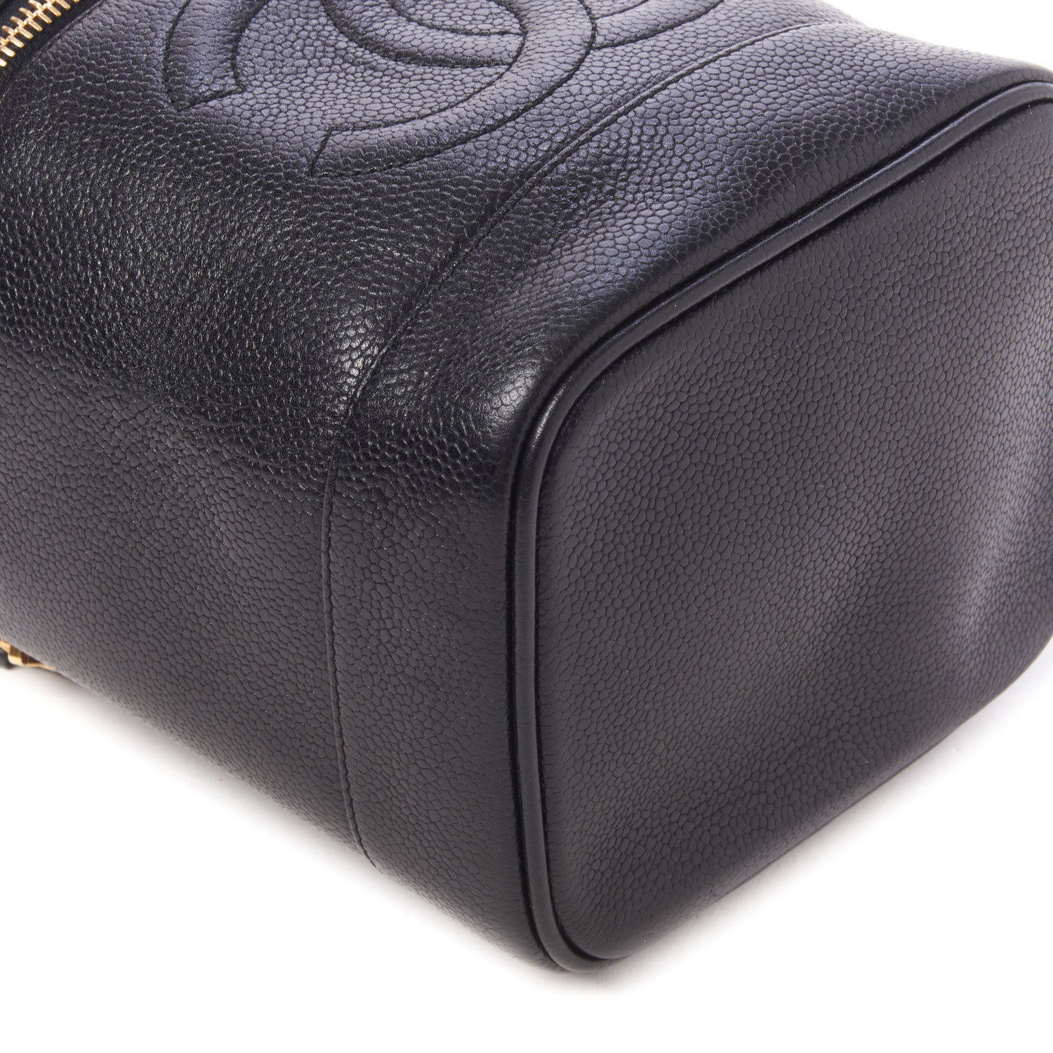 Chanel Caviar Vanity Cosmetic Case Black 6 of 9