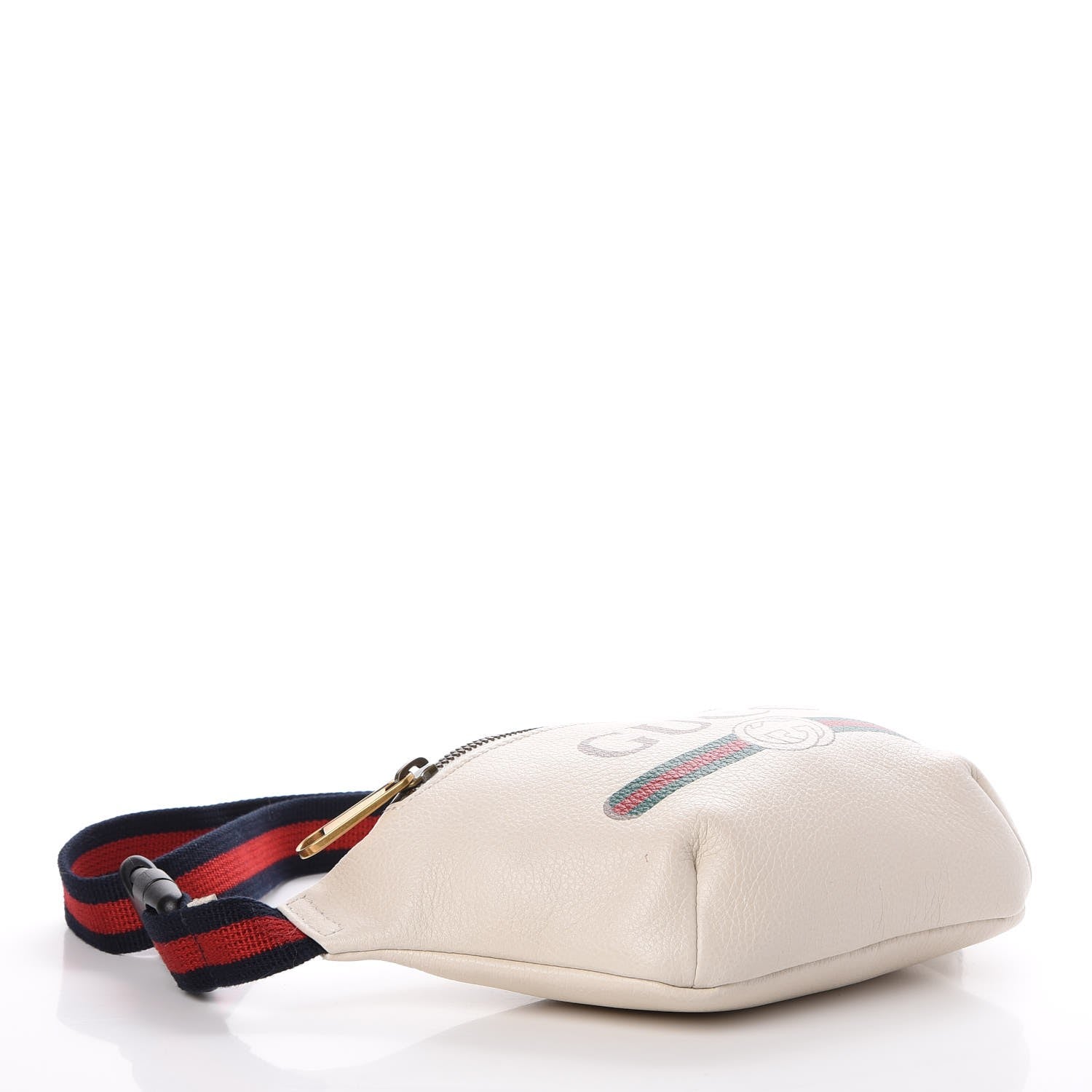 Gucci Grained Calfskin Small Logo Belt Bag White 4 of 9