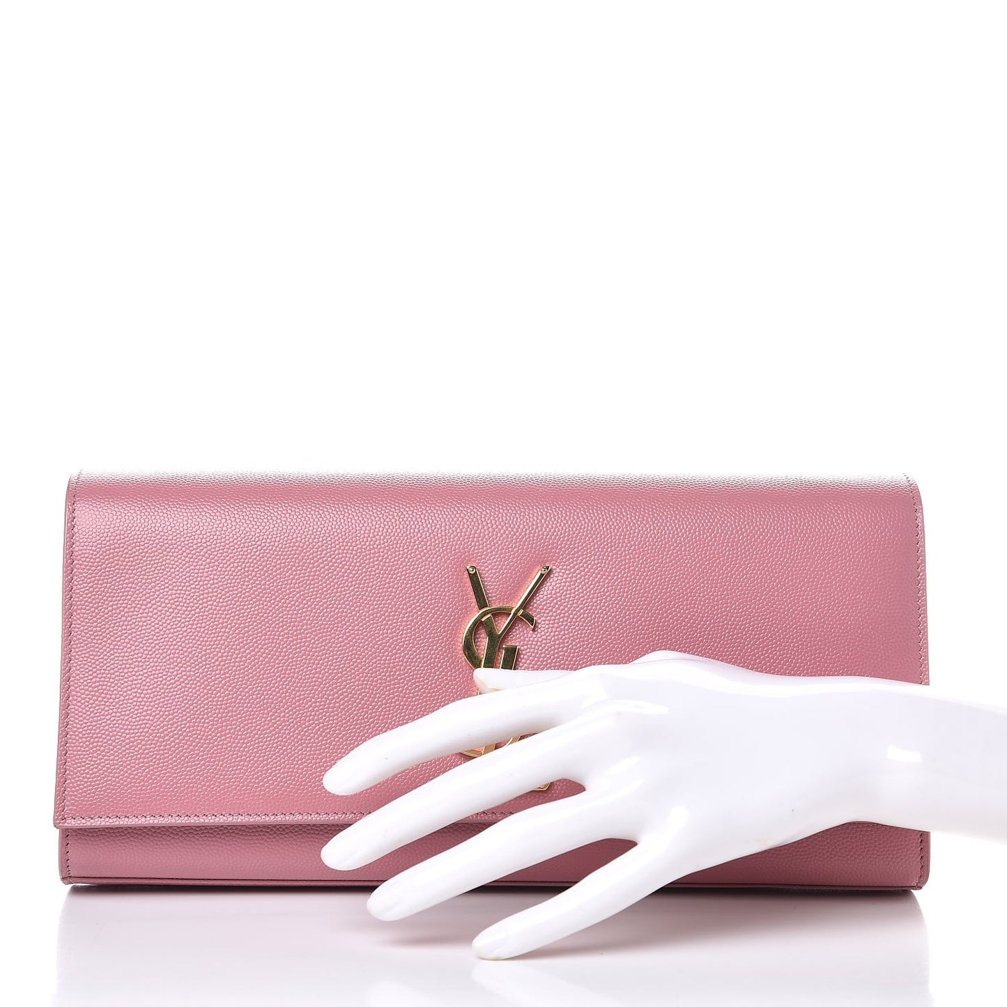 Grain De Poudre Classic Monogram Cassandre Clutch Pink