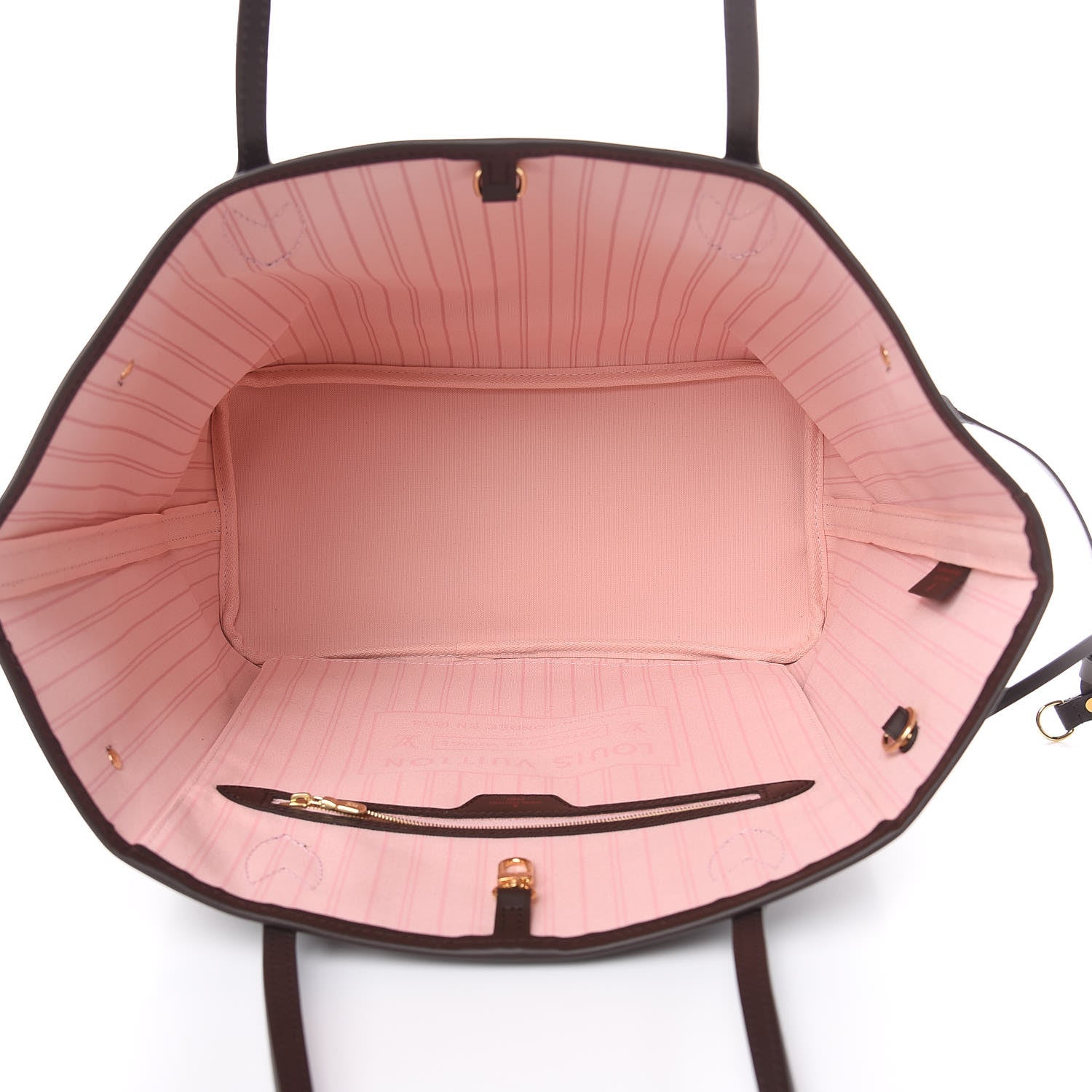 Louis Vuitton Damier Ebene Neo Neverfull MM Rose Ballerine 5 of 10