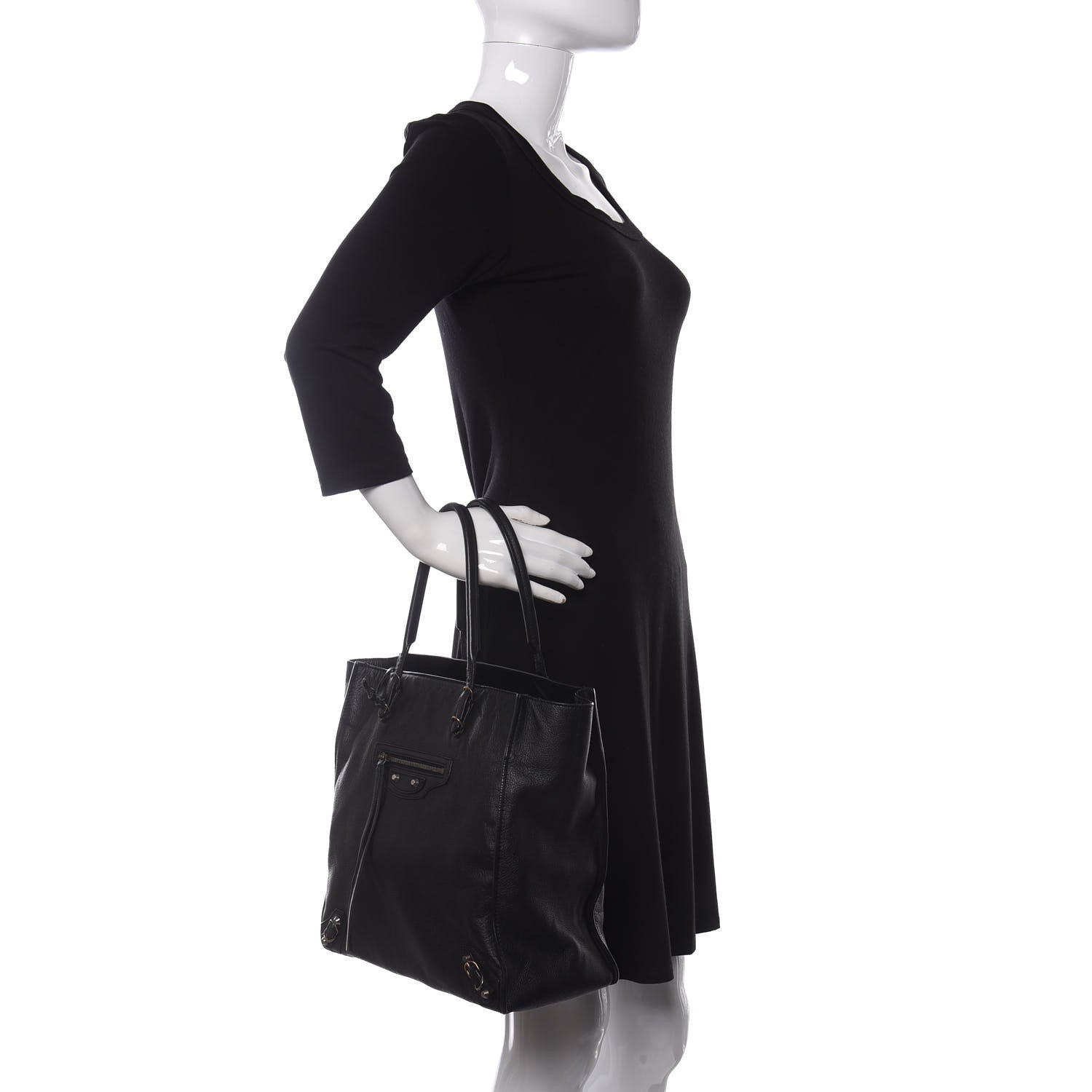 Balenciaga Veau Papier A5 Tote Black 2 of 9