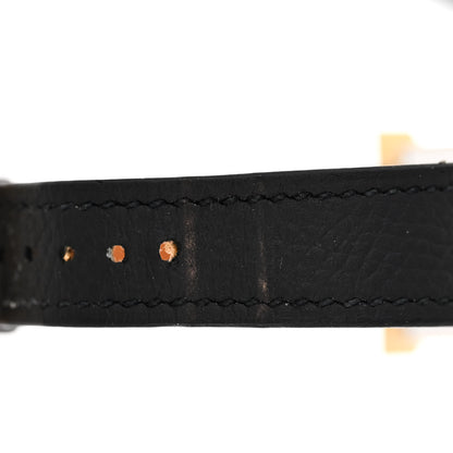 Hermes Stainless Steel Epsom 21mm Heure H Hour Quartz Watch Noir 5 of 6