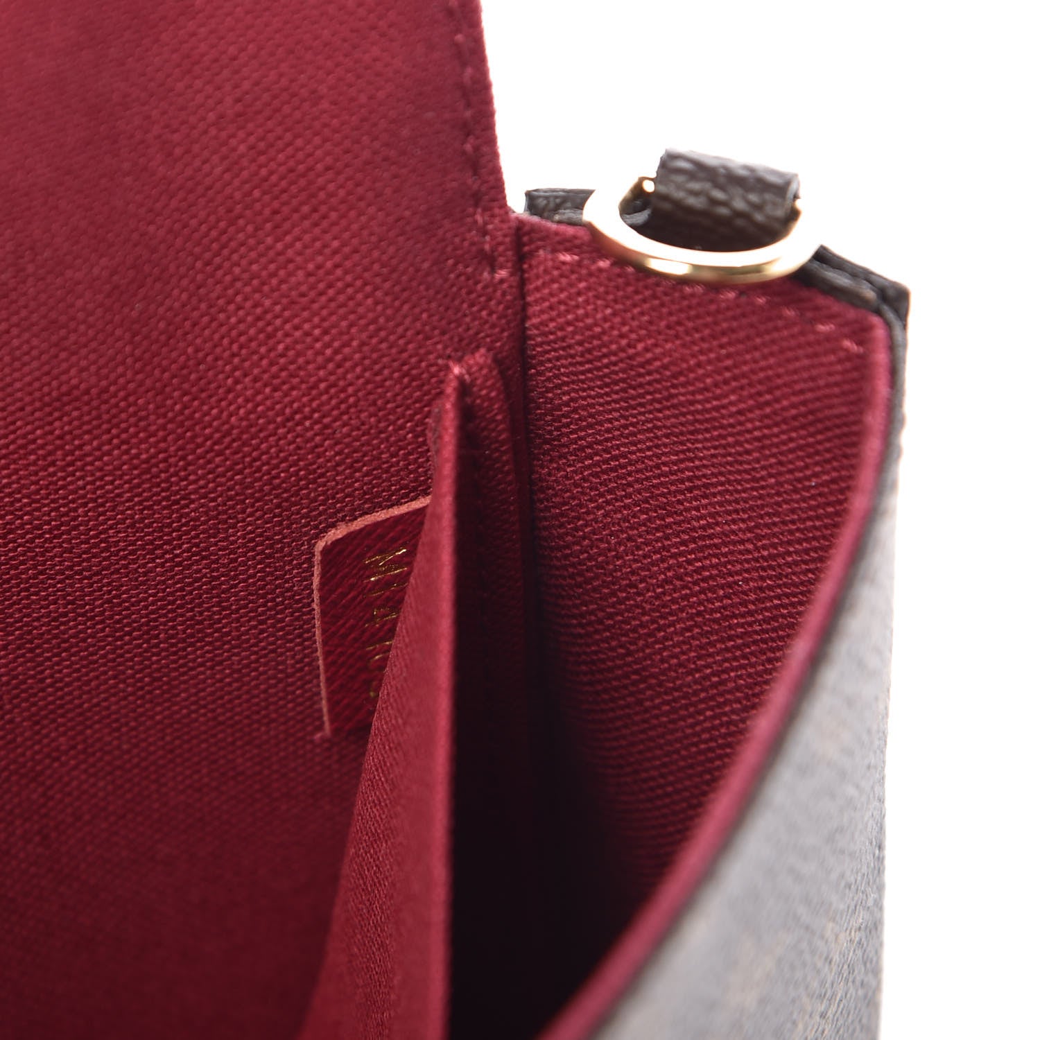 Louis Vuitton Monogram Pochette Felicie Chain Wallet Fuchsia 9 of 11