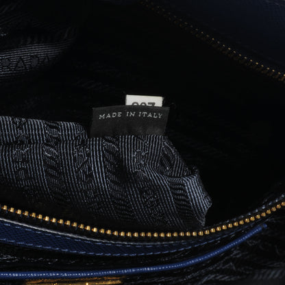 Prada Saffiano Lux Large Tote Bluette 7 of 9