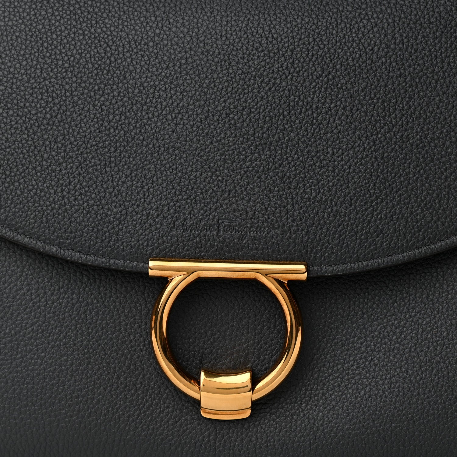 Salvatore Ferragamo Calfskin Medium Margot Top Handle Satchel Grey 8 of 10