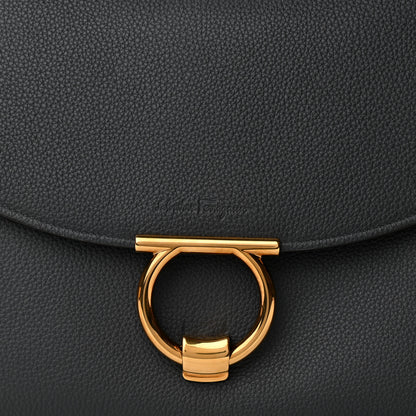 Salvatore Ferragamo Calfskin Medium Margot Top Handle Satchel Grey 8 of 10