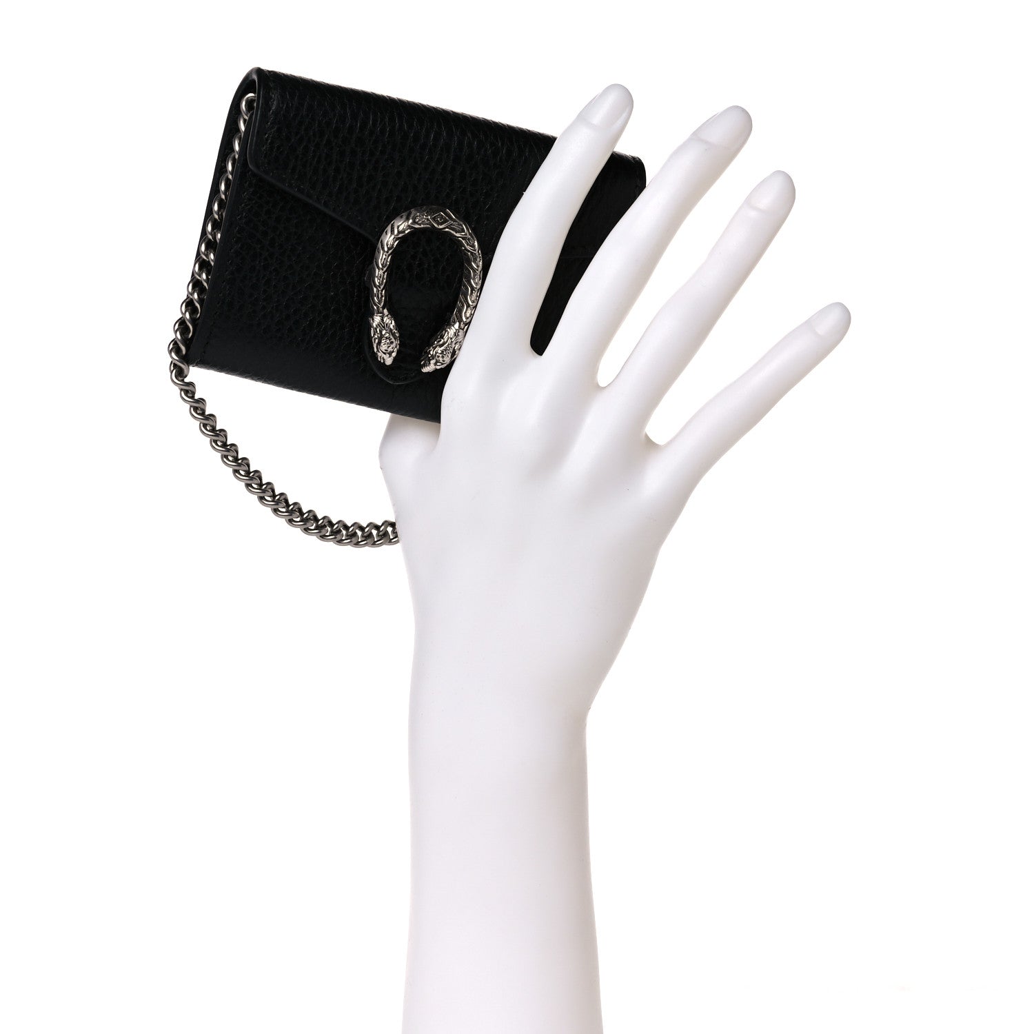 Gucci Calfskin Dionysus Coin Purse Black 2 of 8