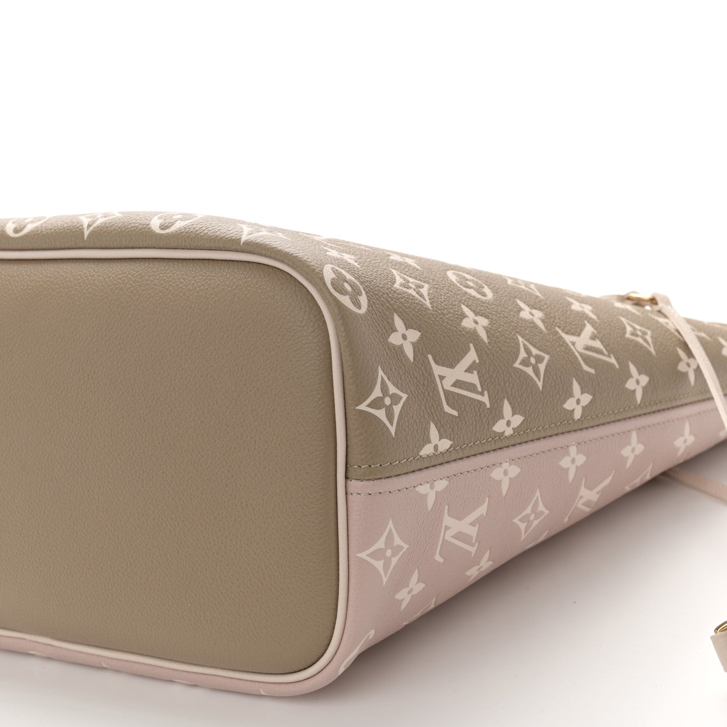 Louis Vuitton Empreinte Monogram Spring In The City Neverfull MM Kaki Beige Cream 9 of 10