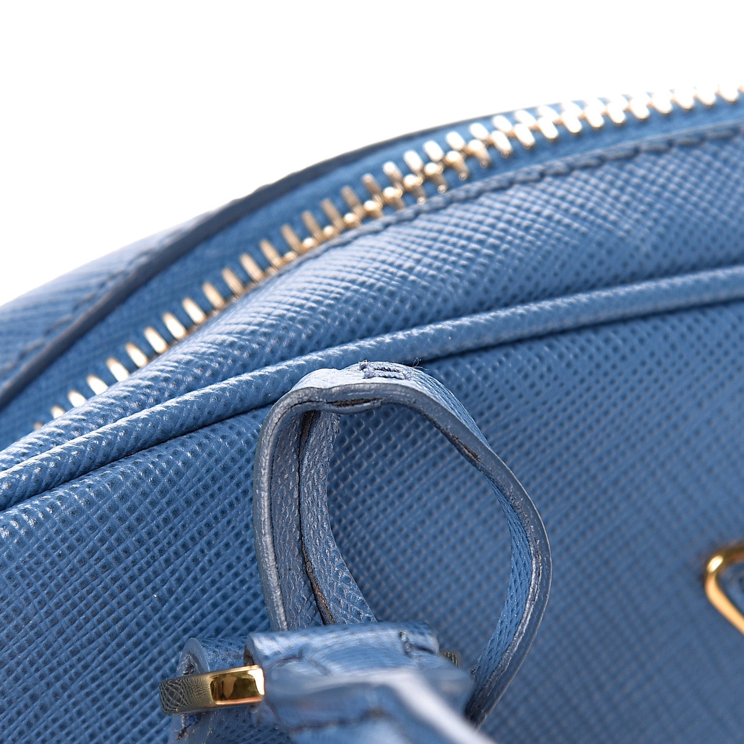 Prada Saffiano Lux Bowling Bag Cobalto 10 of 17