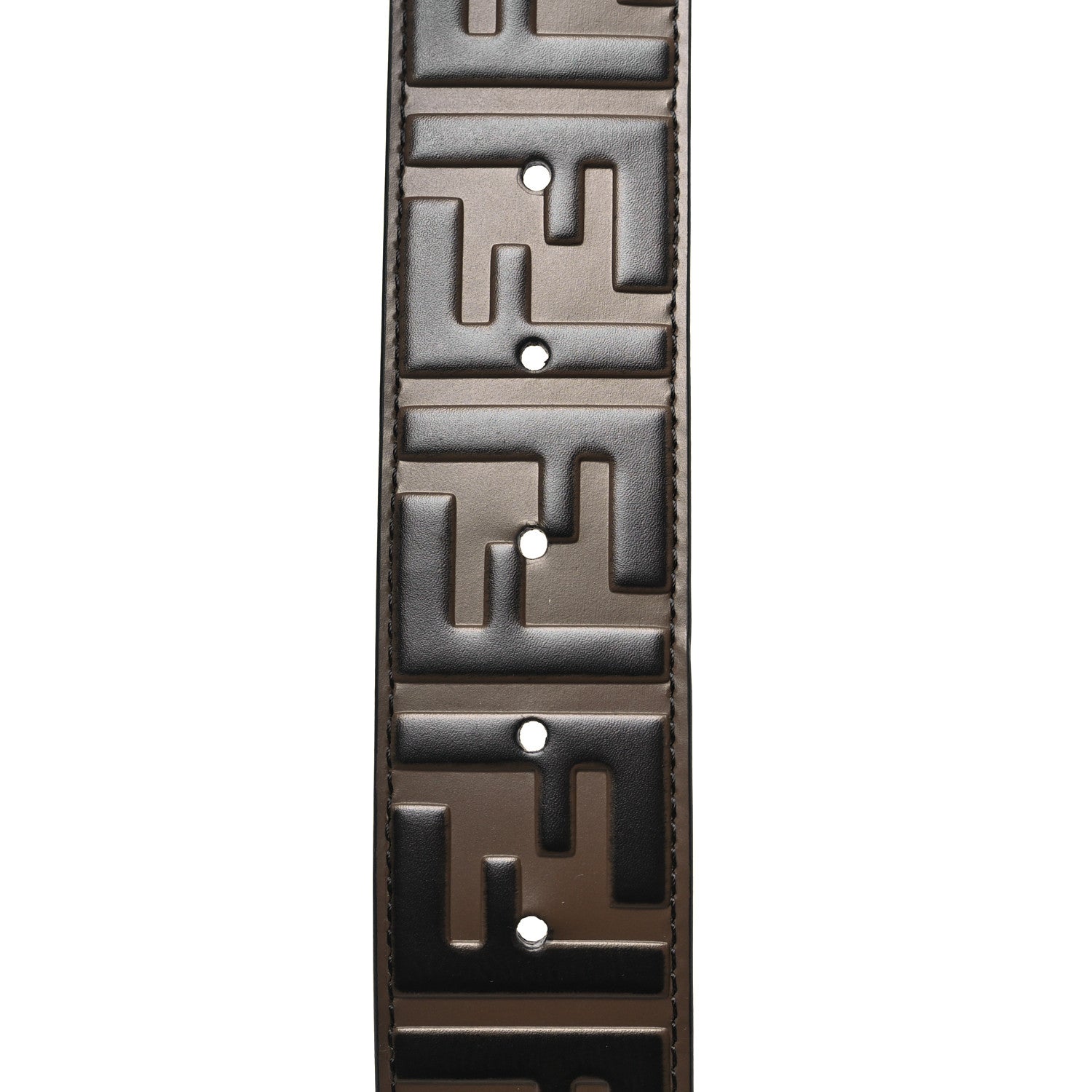 Fendi Vitello F is Fendi Bi-Color FF 1974 Embossed Belt 85 34 Maya Black 6 of 7