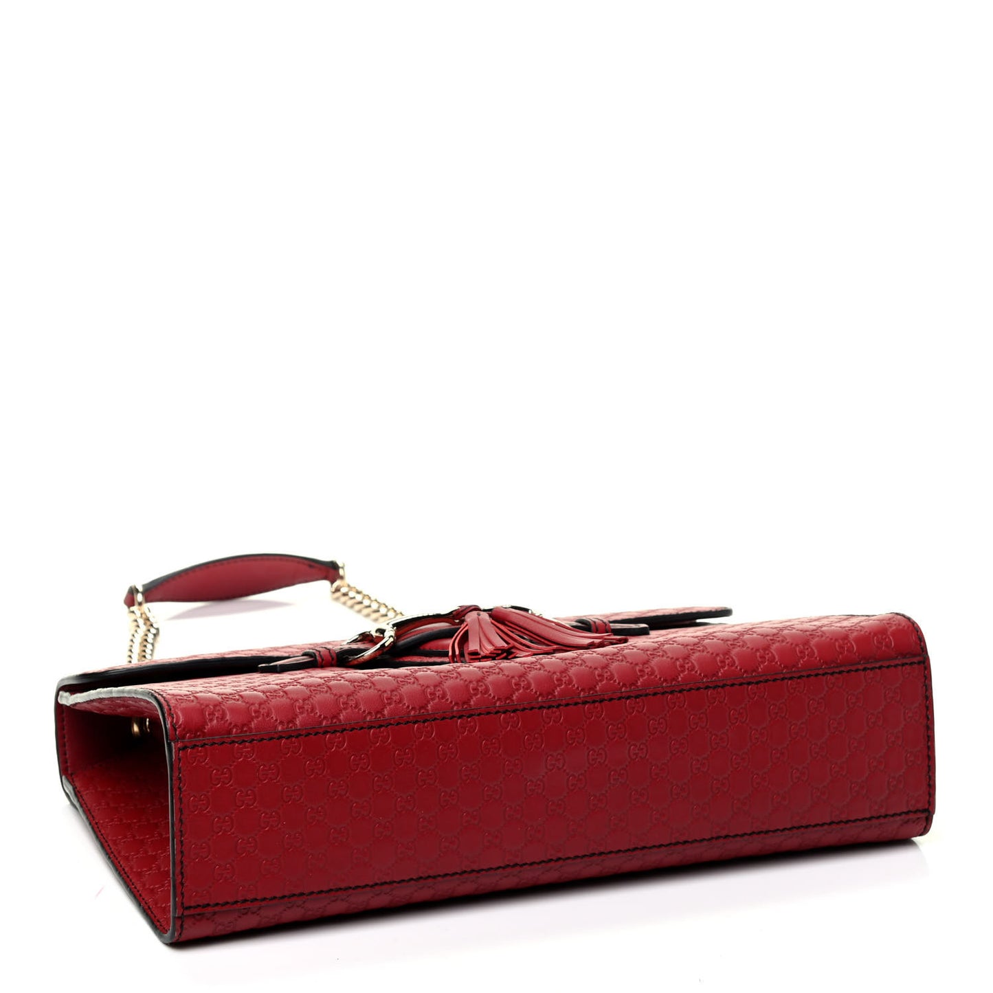 Microguccissima Medium Emily Chain Shoulder Bag Red