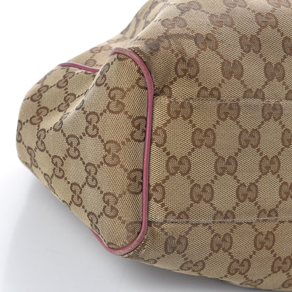 Gucci Monogram Margaux Calfskin Medium Sukey Tote Beige Ebony Vintage Rose 9 of 22