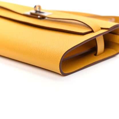Hermes Epsom Kelly Wallet To Go Jaune Ambre 8 of 9