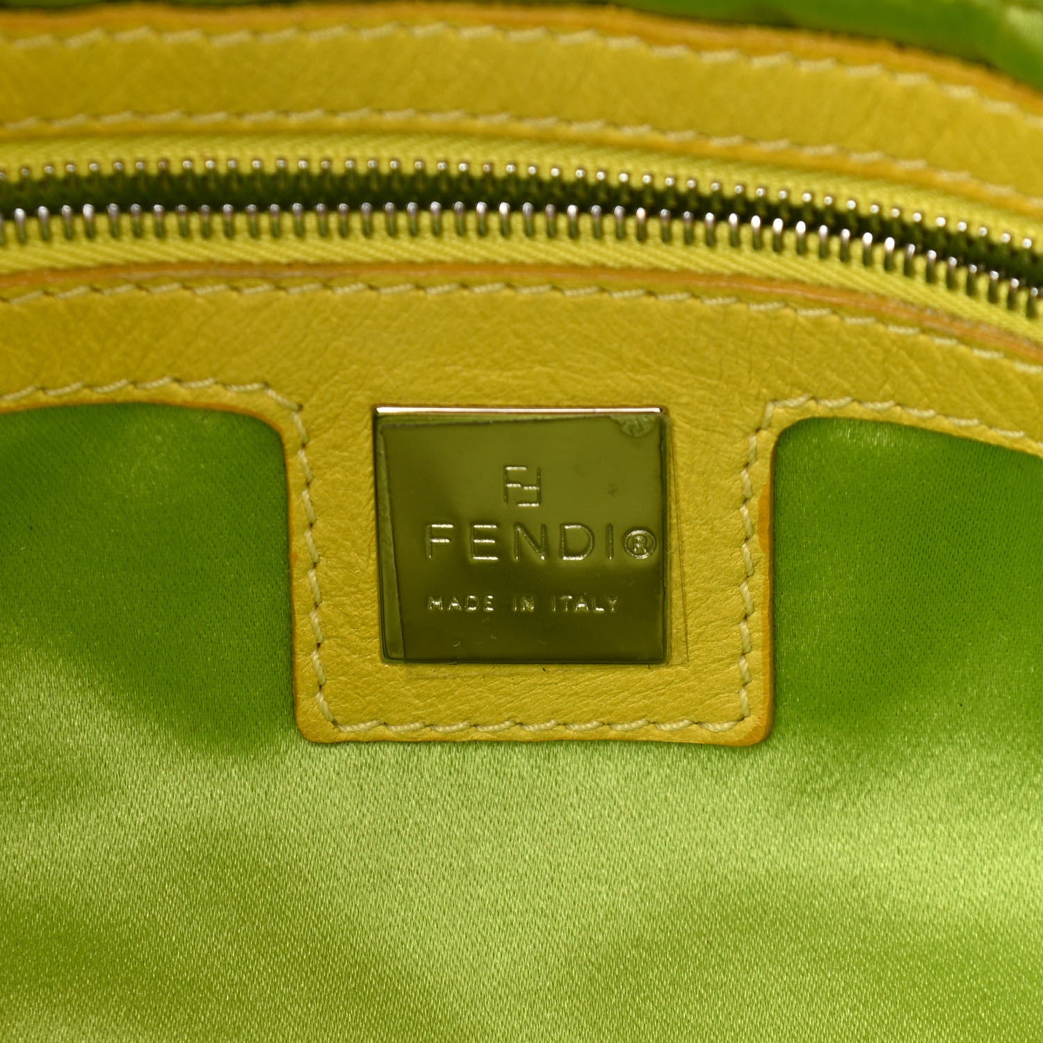 Fendi Calfskin Baguette Yellow 6 of 15
