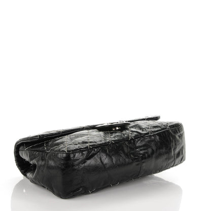 Chanel Glazed Goatskin Double Stitch Flap Black 4 of 7