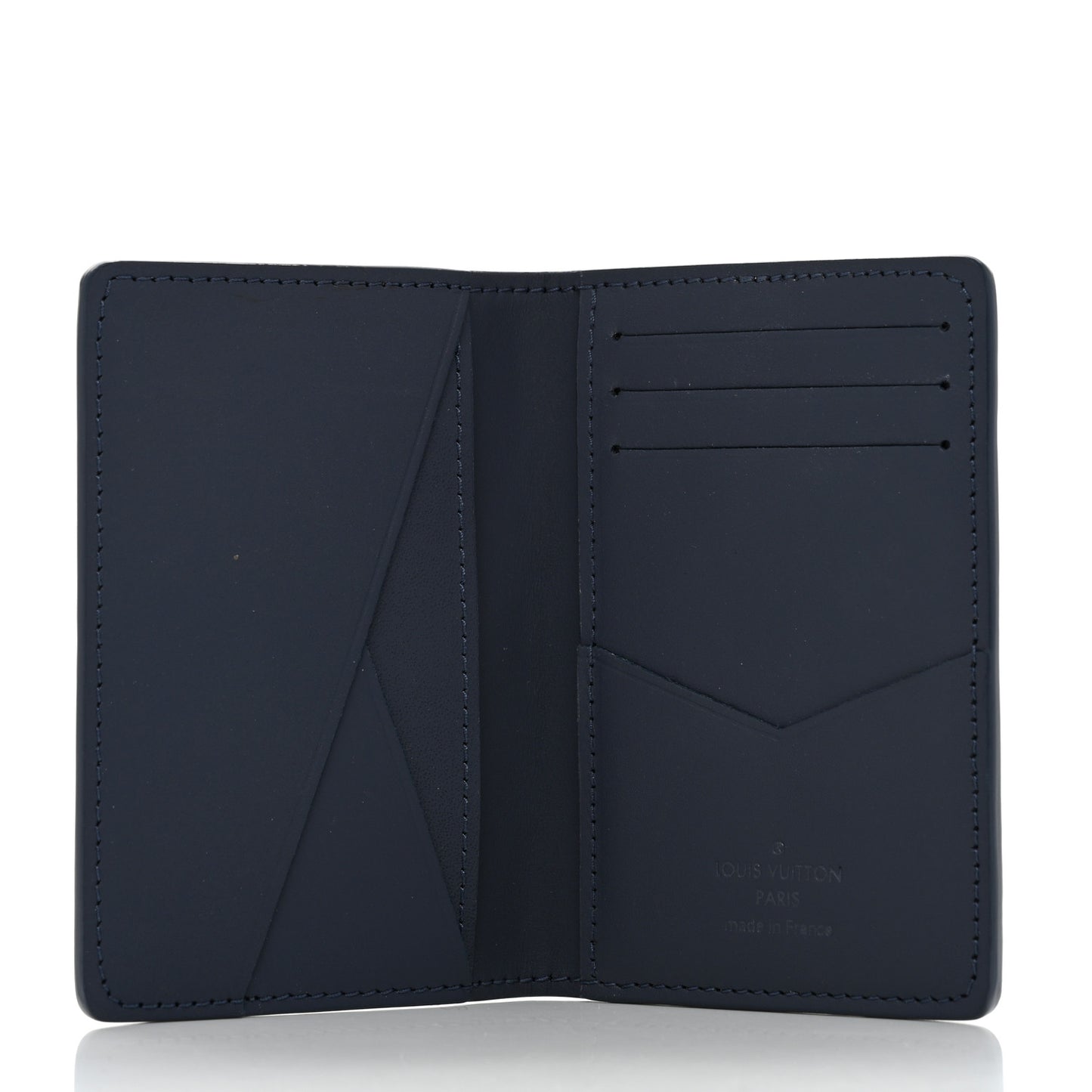 Calfskin Monogram Shadow Pocket Organizer Blue