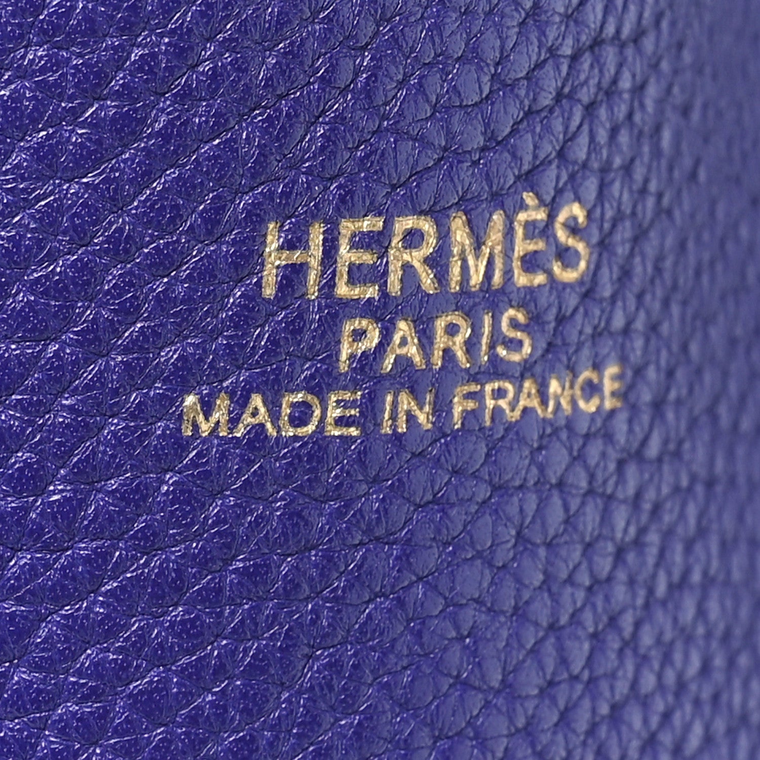 Hermes Taurillon Clemence Double Sens 45 Reversible Tote Iris Bleu De Malte 9 of 15