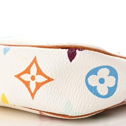 Louis Vuitton Monogram Multicolor Pochette Accessories White 10 of 11