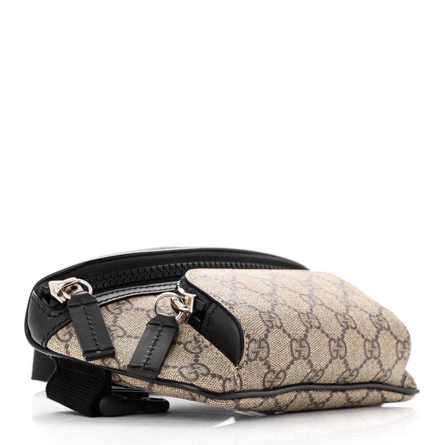 Gucci GG Supreme Monogram Belt Bag Black 4 of 14