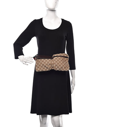 Gucci Monogram Web Belt Bag Dark Brown 2 of 10