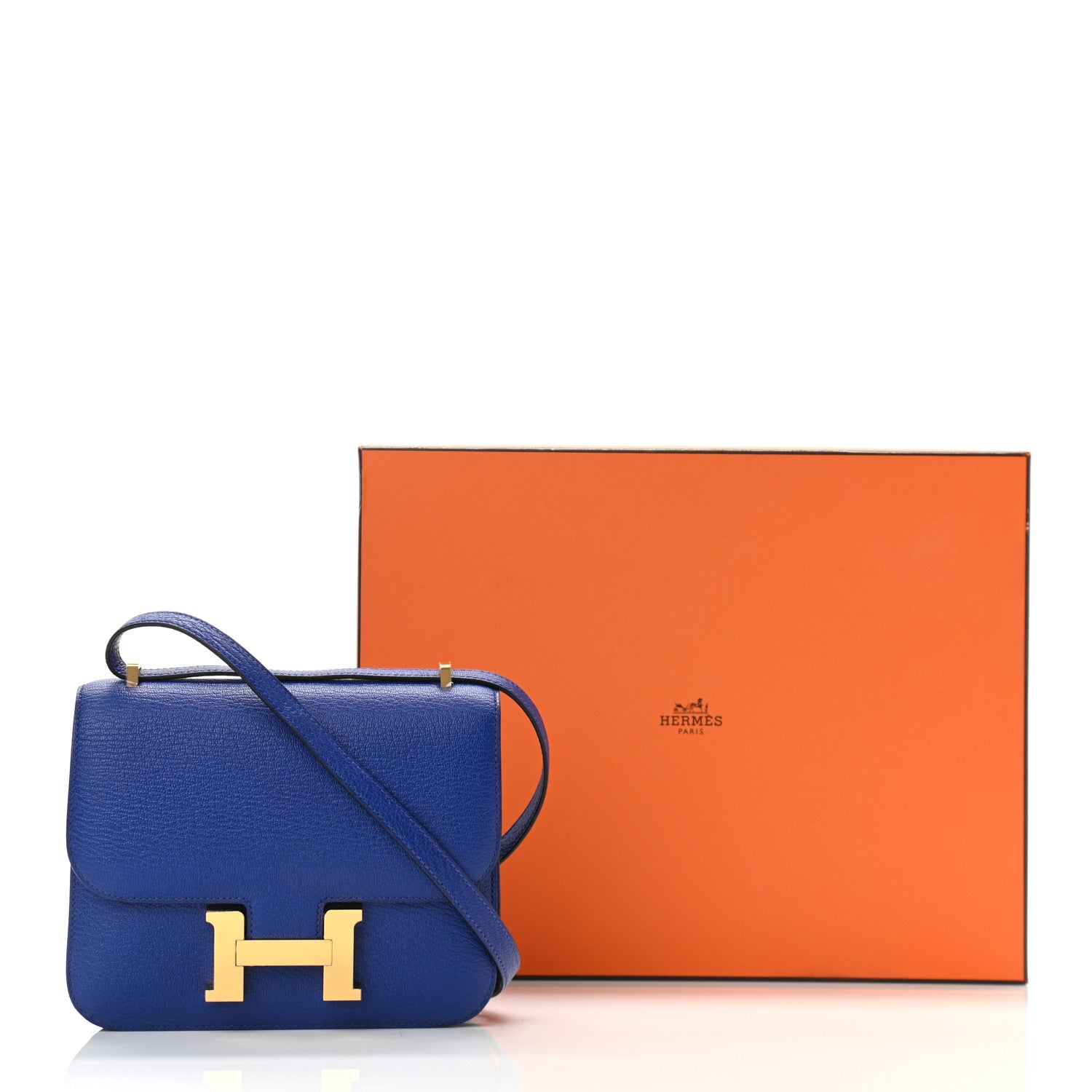 Hermes Chevre Mysore Constance 18 Bleu Electrique 11 of 11