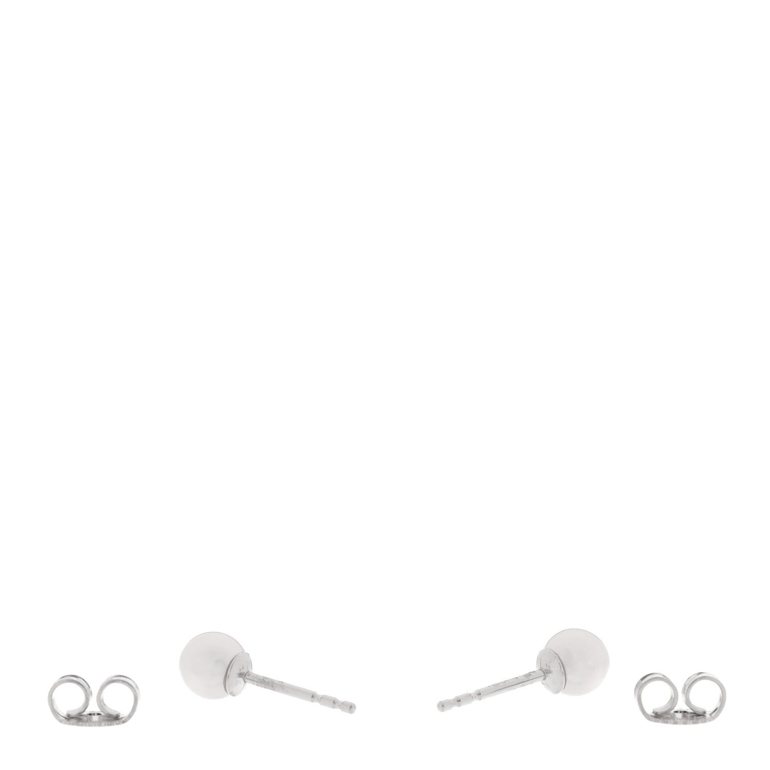 Mikimoto 18K White Gold Akoya Cultured Pearl 5-5.5mm Stud Earrings 3 of 5