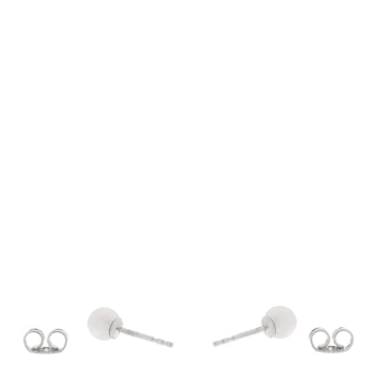 Mikimoto 18K White Gold Akoya Cultured Pearl 5-5.5mm Stud Earrings 3 of 5
