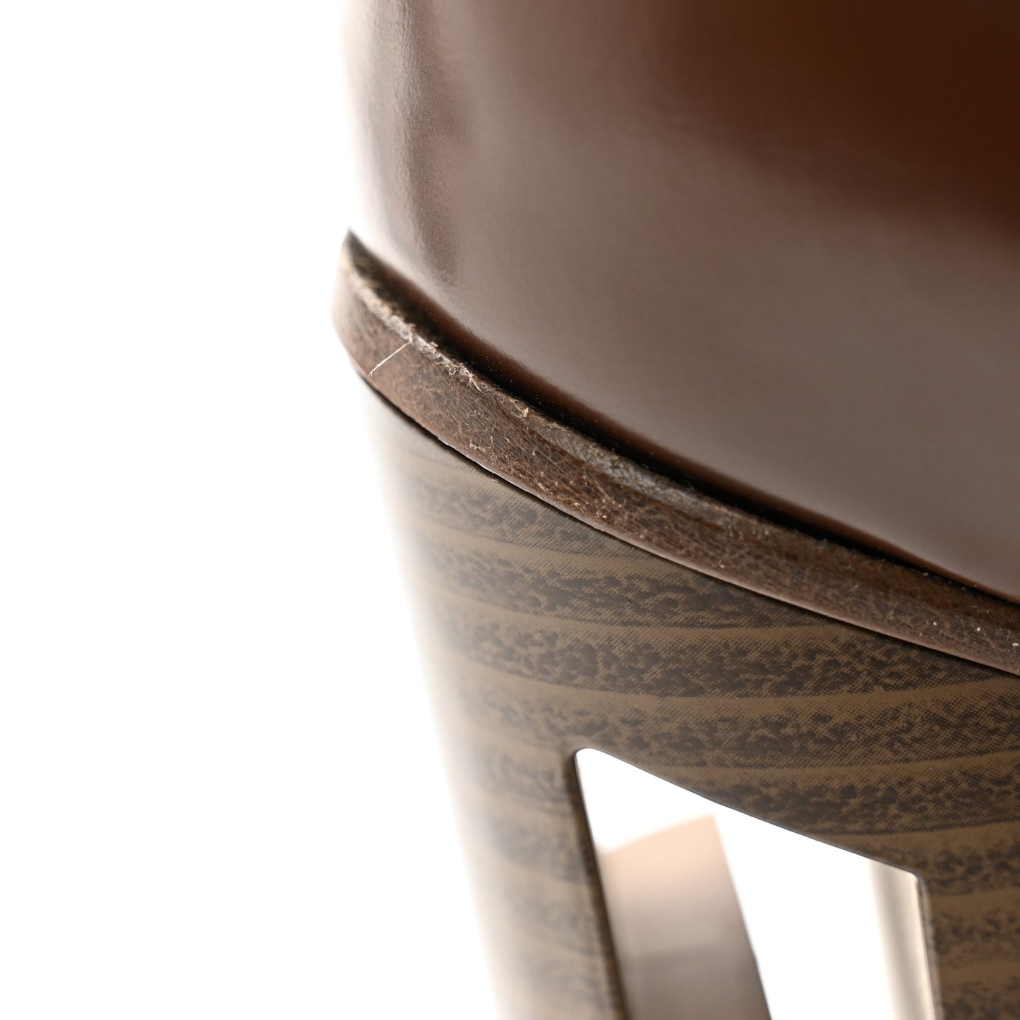 Vitello Abrasivato 110mm Cut Baguette Knee Boots 36 Cuoio