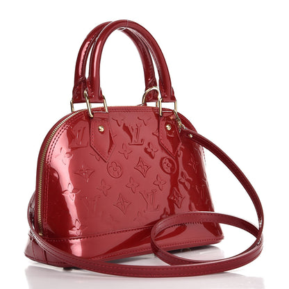 Louis Vuitton Vernis Alma BB Pomme D'Amour 4 of 8