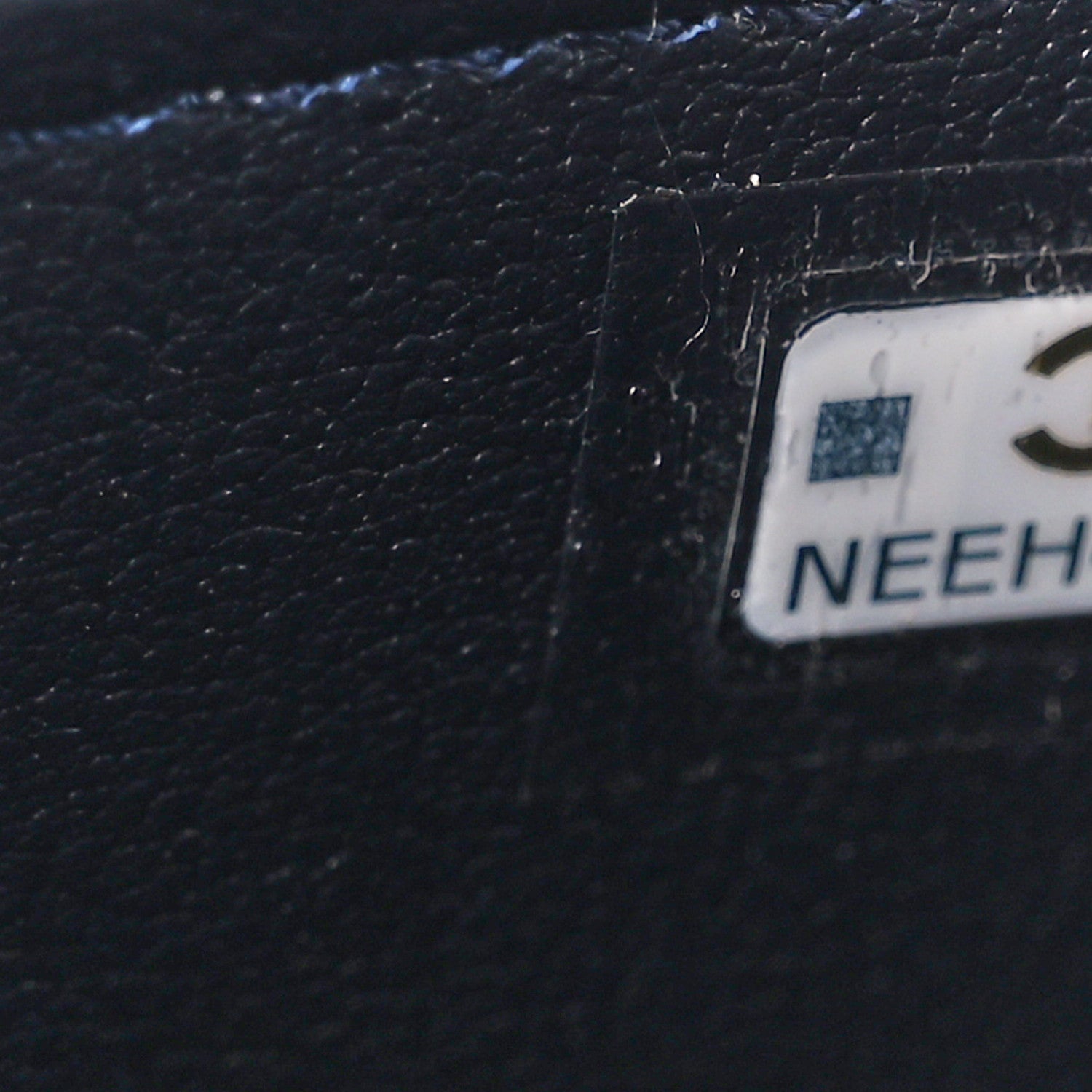 Chanel Wool Plaid Quilted Small Vanity Case With Chain Blue 7 of 11