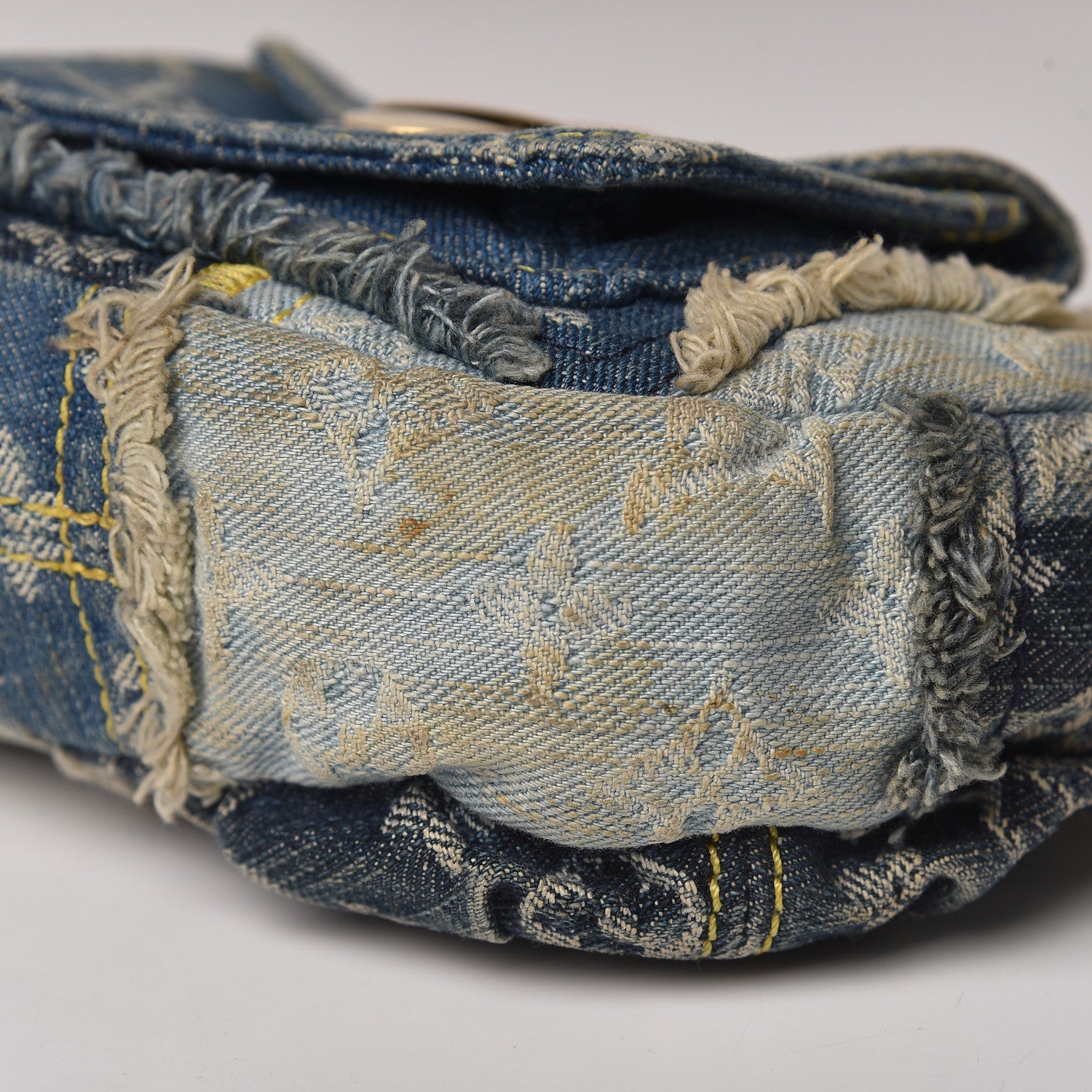 Louis Vuitton Denim Patchwork Pouchy Blue 10 of 13