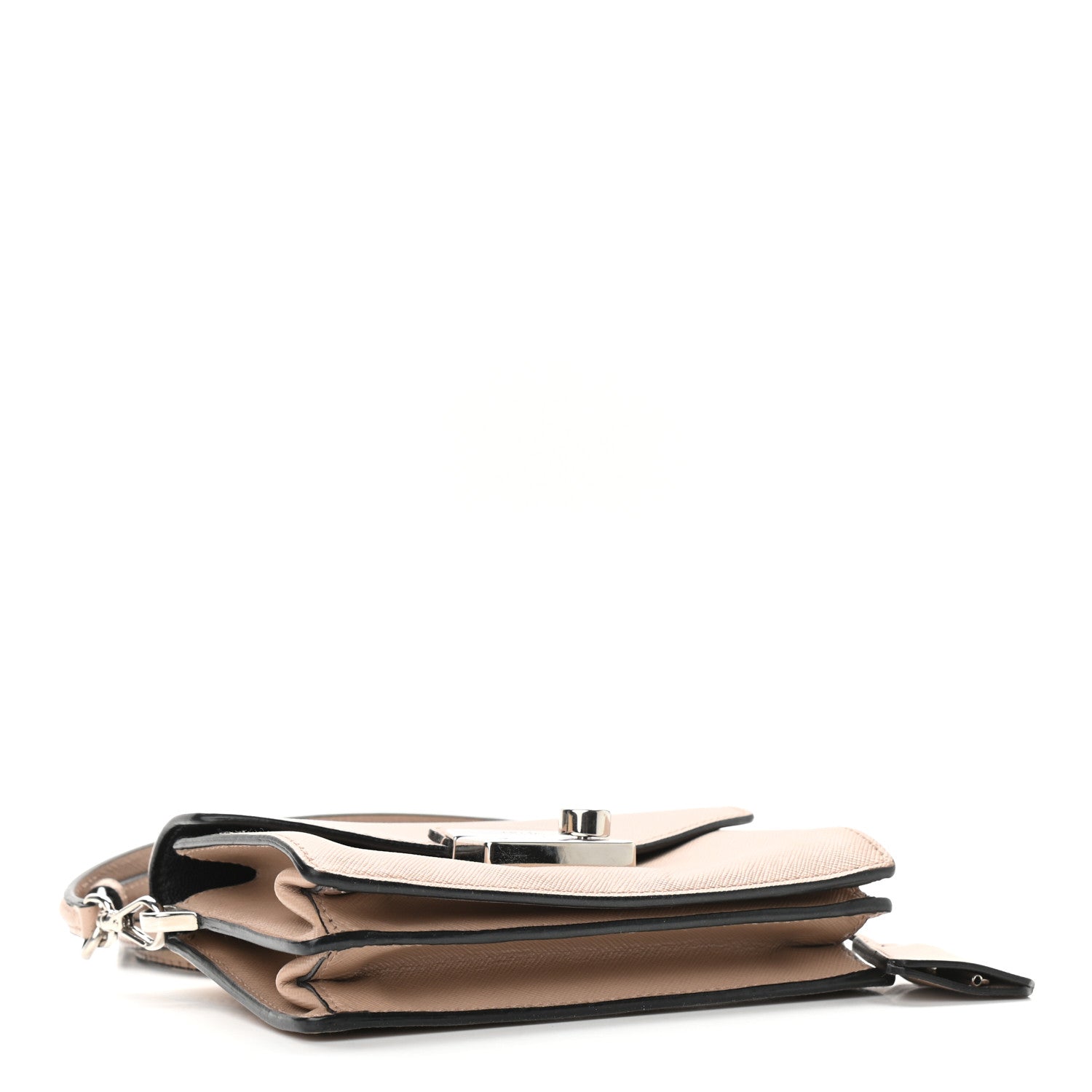 Prada Saffiano Lux Sound Shoulder Bag Cipria 4 of 15