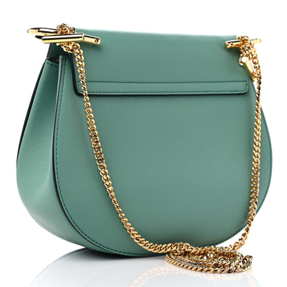 Chloe Suede Smooth Calfskin Drew Shoulder Bag Happy Green 3 of 8