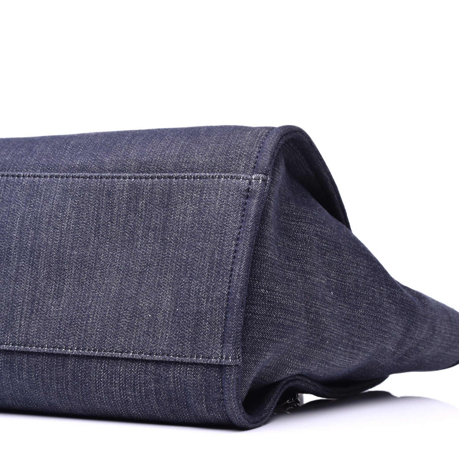 Chanel Denim Medium Deauville Tote Dark Blue 9 of 9