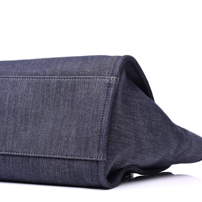 Chanel Denim Medium Deauville Tote Dark Blue 9 of 9