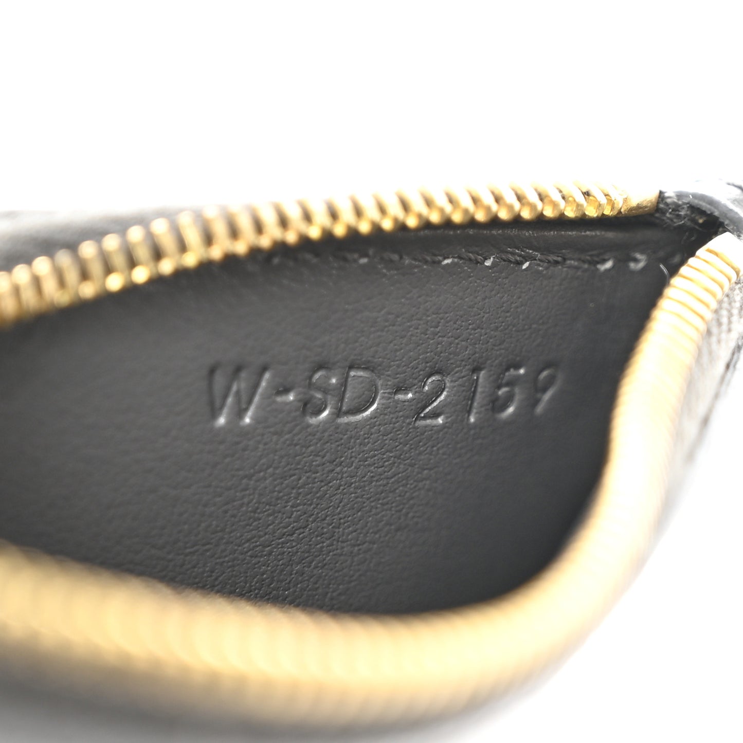 Grained Calfskin Zipped Card Holder Grey