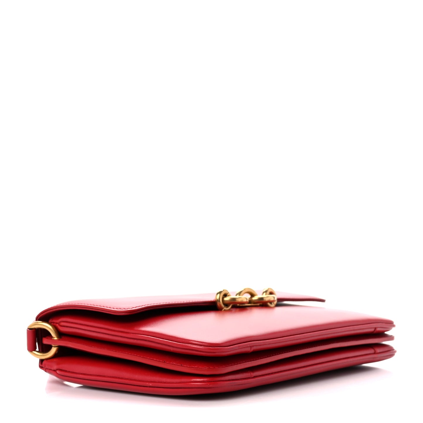 Smooth Calfskin Le Maillon Satchel Rouge Eros