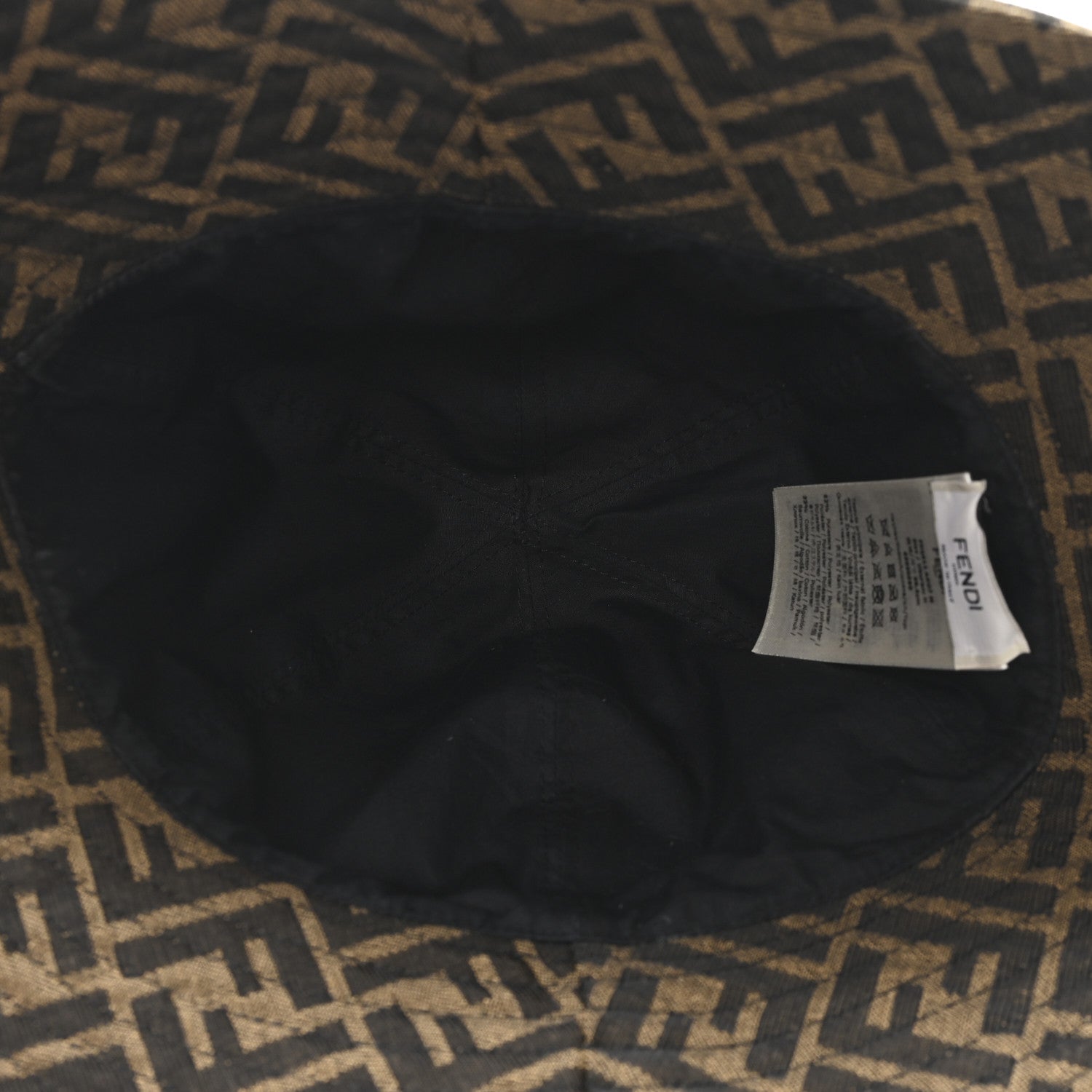 Fendi Technical Fabric FF Bucket Hat M Tobacco 7 of 9