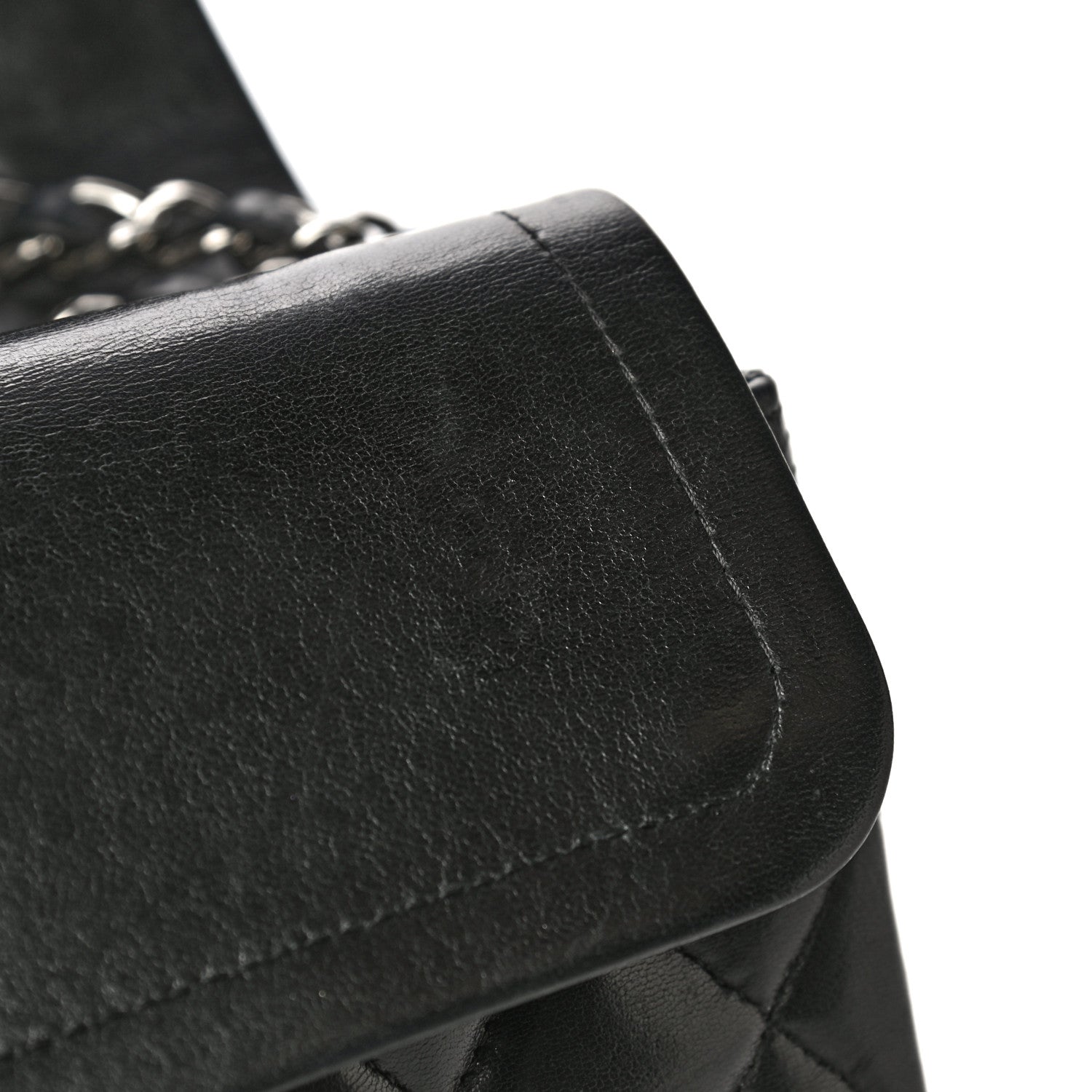 Chanel Lambskin Quilted Medium Double Flap Black 19 of 24