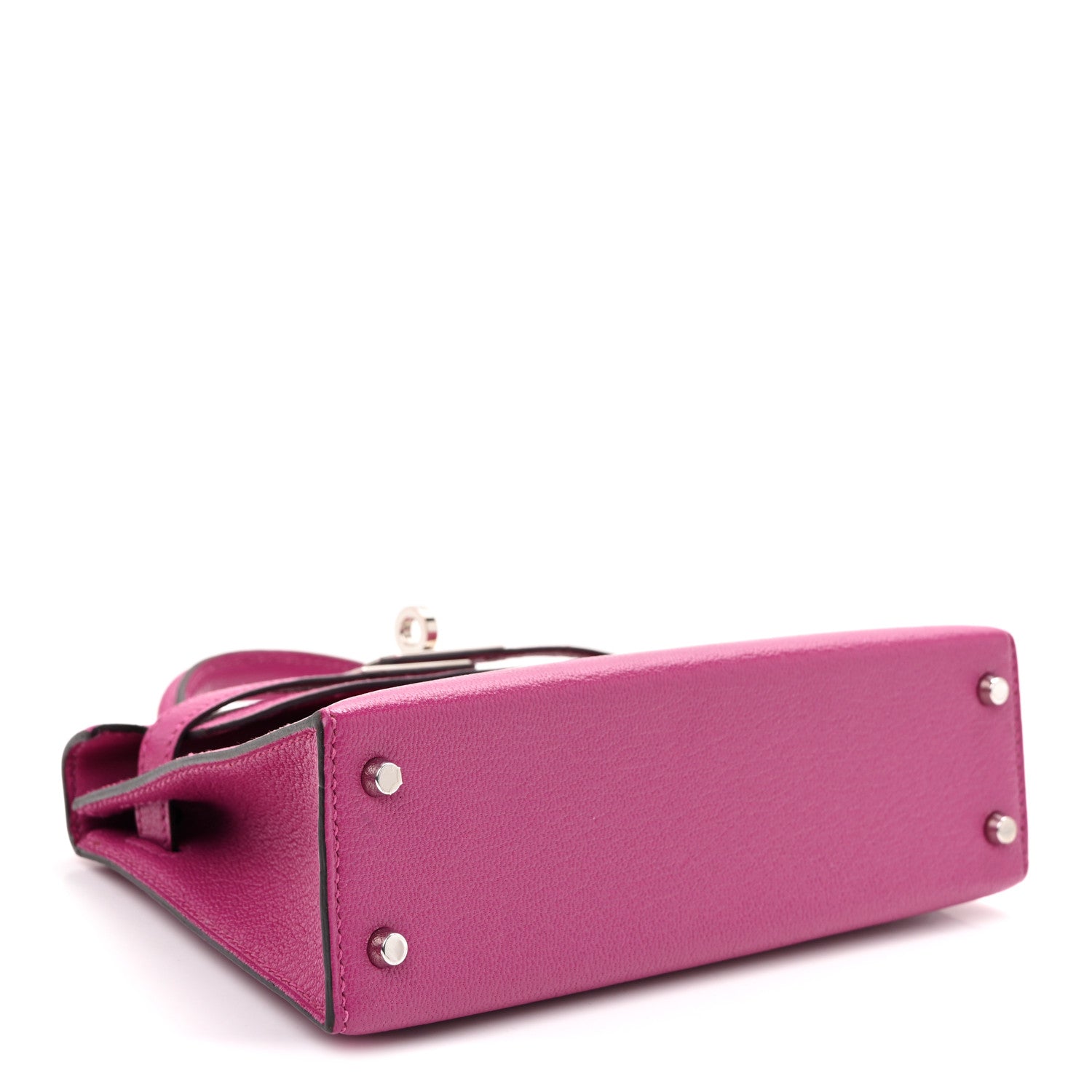 Hermes Chevre Mysore Mini Kelly Sellier 20 Rose Pourpre 4 of 11